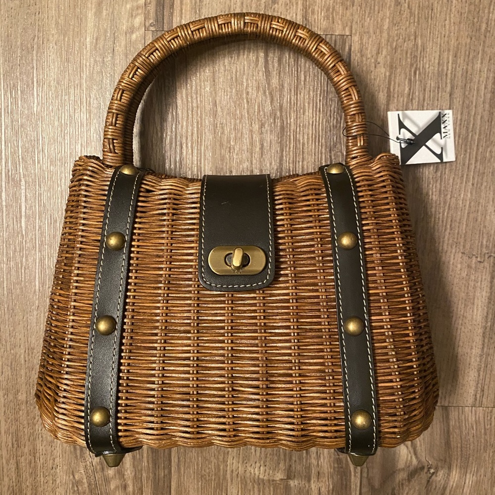 Maxx New York Straw purse.